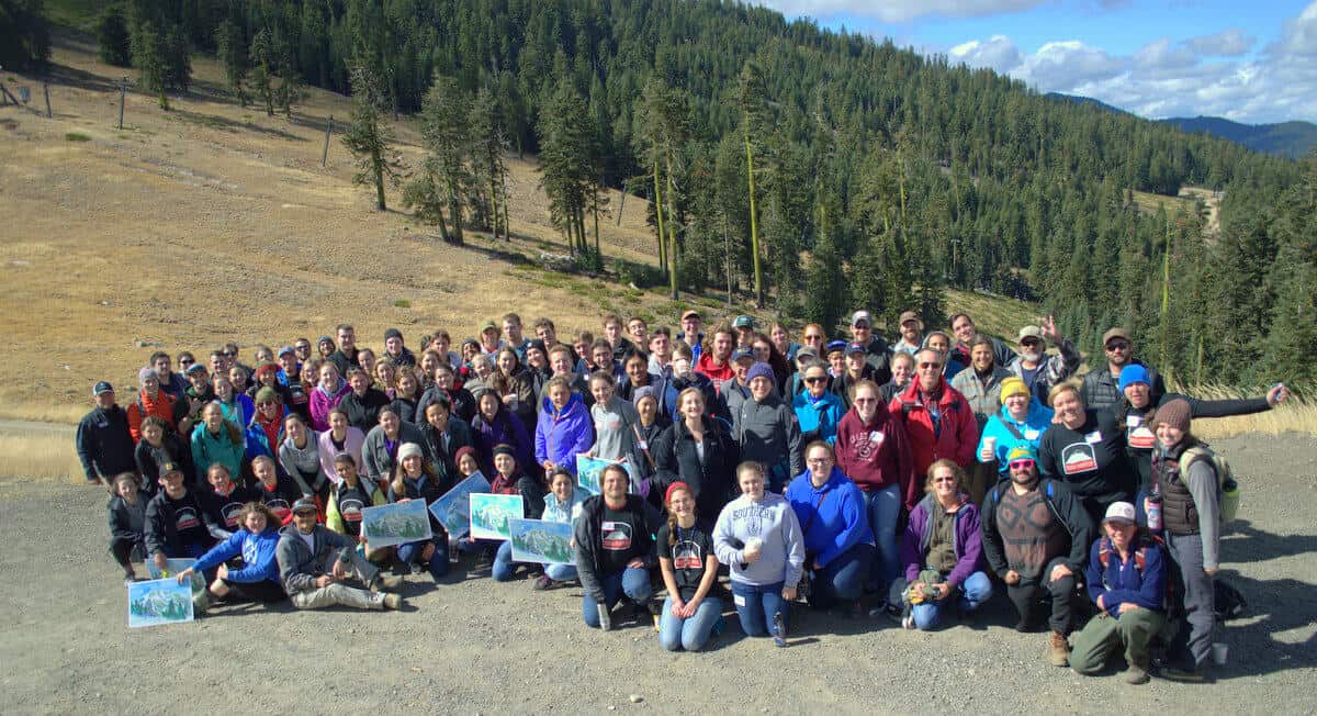 SOU students volunteer at Mt. Ashland