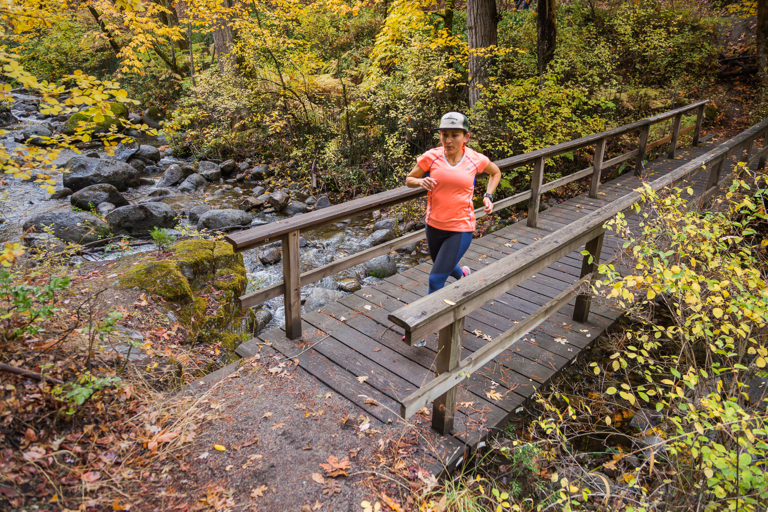 A Trail runner in Ashland's Lithia Park.